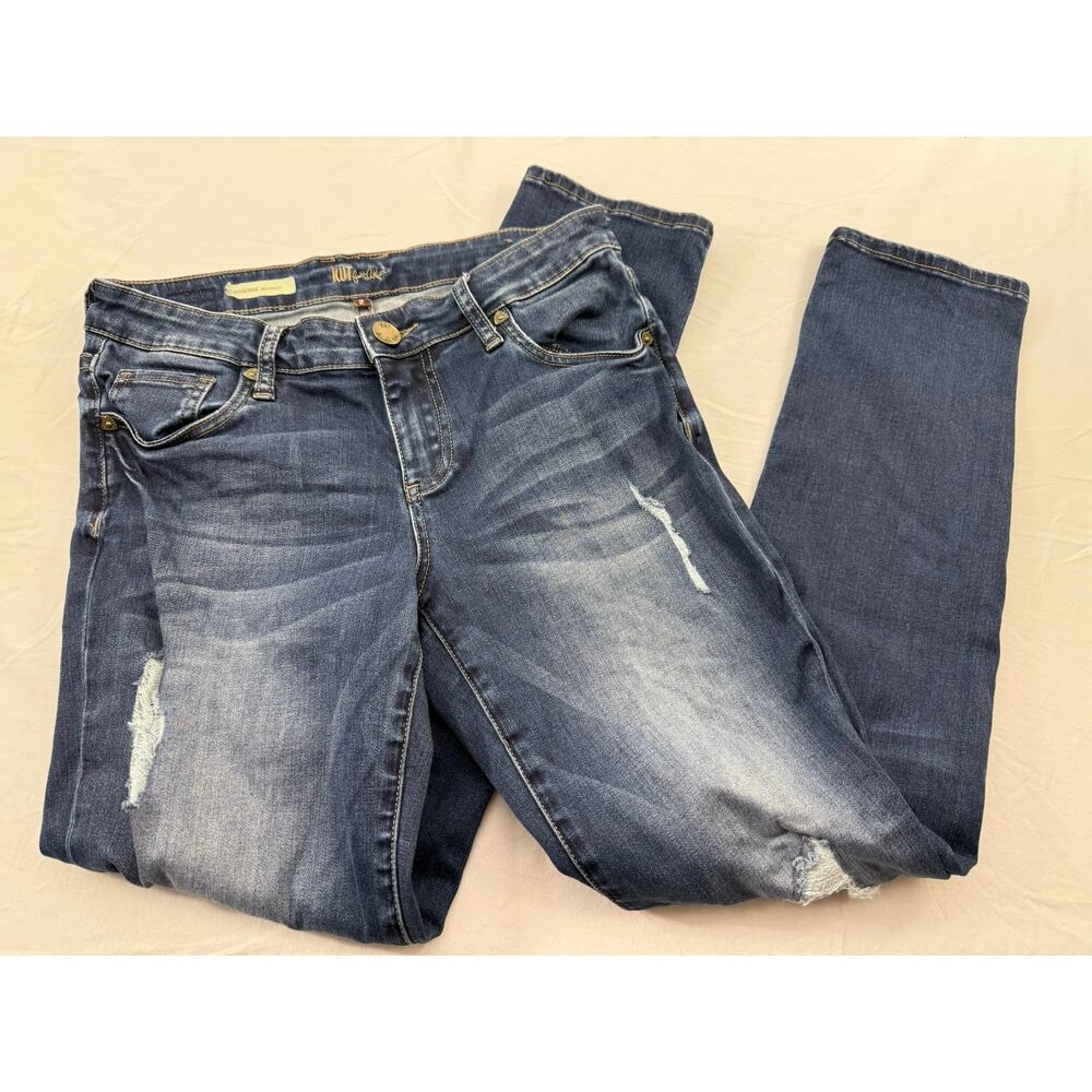 Kut From The Kloth‎ Catherine Boyfriend Jeans Size 2 Distressed Denim Capsule